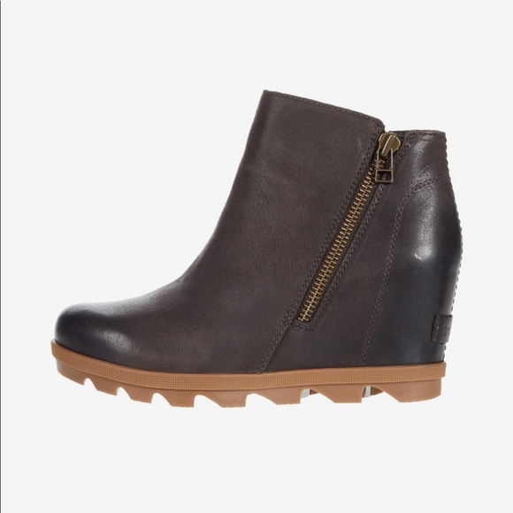 Brand New leather Sorel Joan of Arctic wedge II Zip Booties - Picture 11 of 15